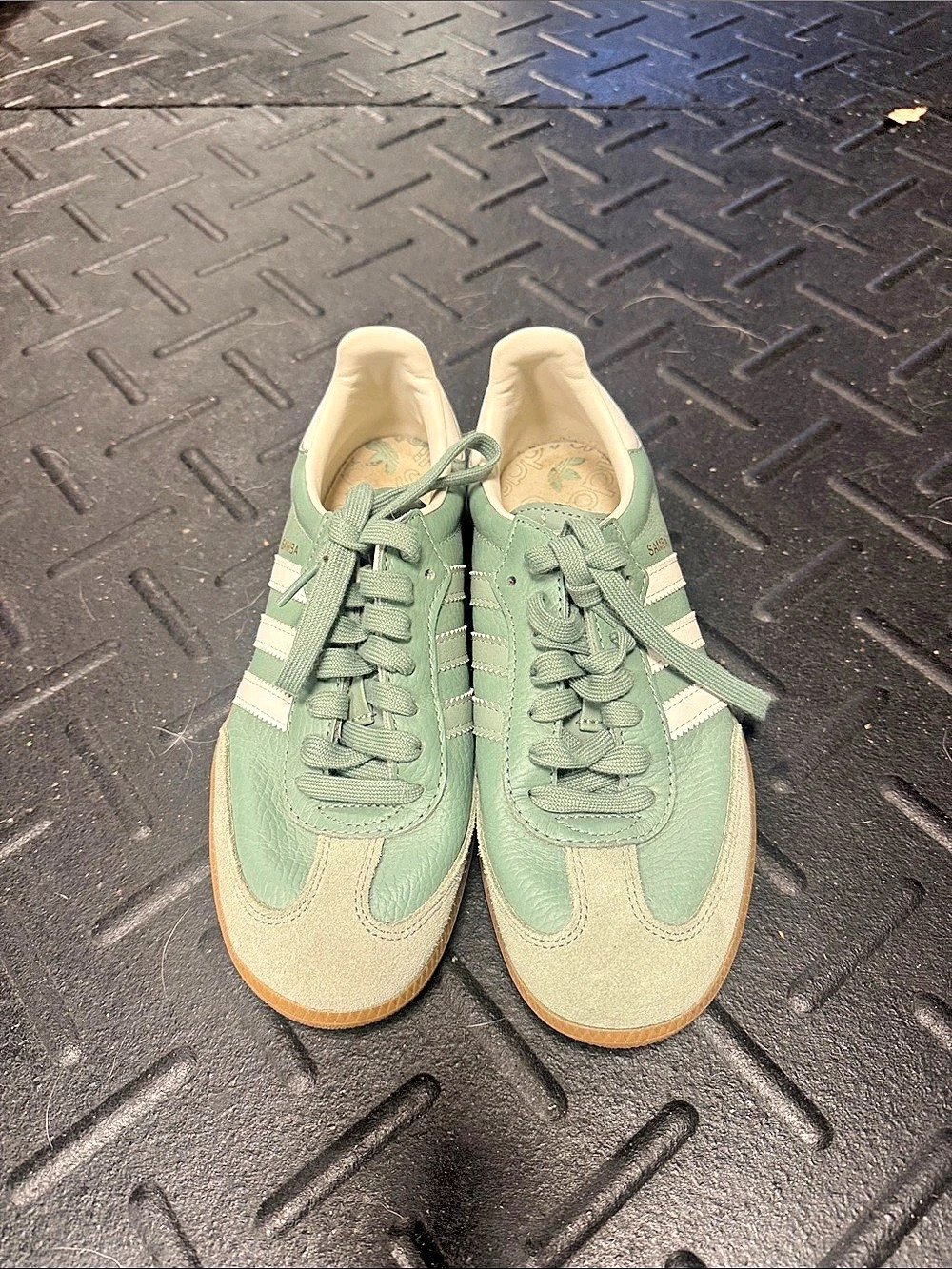 adidas Samba OG Focus Olive Green & White Sneakers